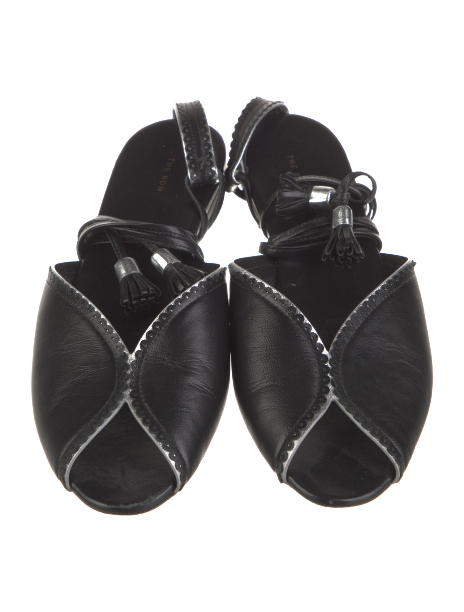 The Row Leather Lasercut Accents Flats